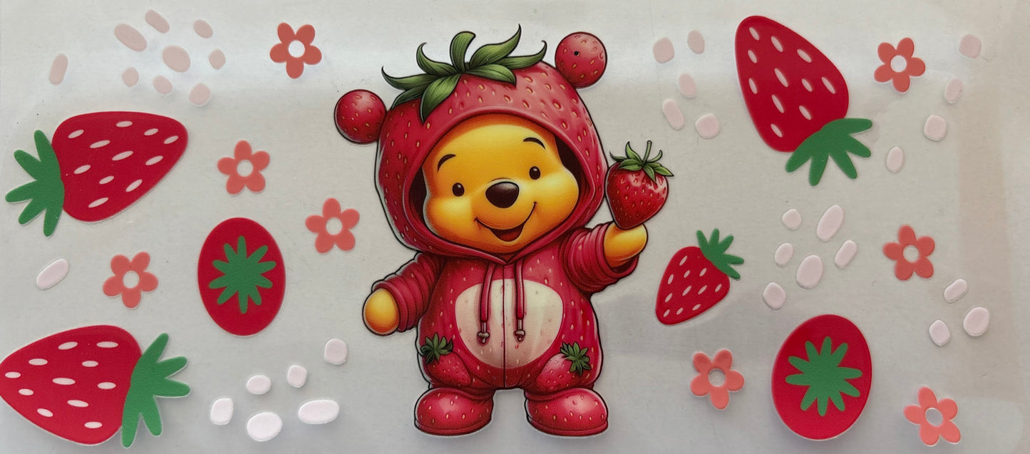 Strawberry Pooh Decal