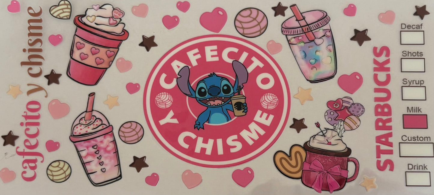 Stitch Coffee Decal