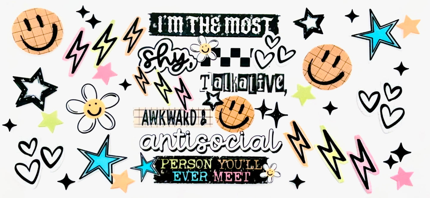 Shy, Antisocial Decal #52