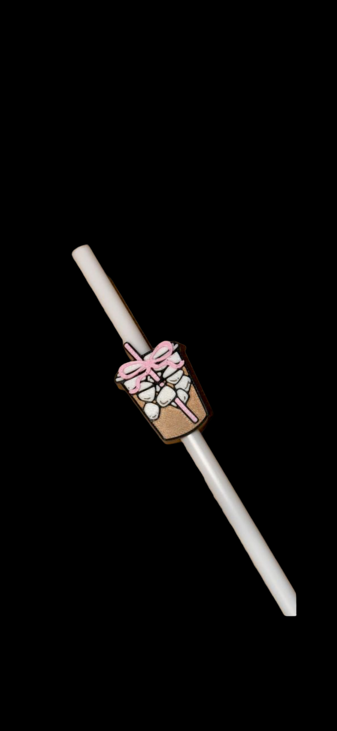 Iced Coffee Straw Topper