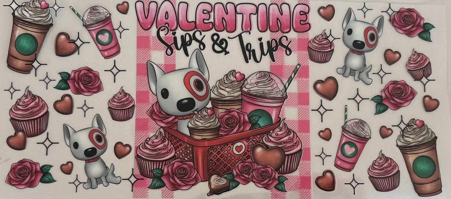 Valentines Sip Decal