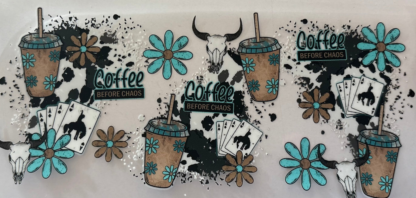 Coffee Before Chaos Decal