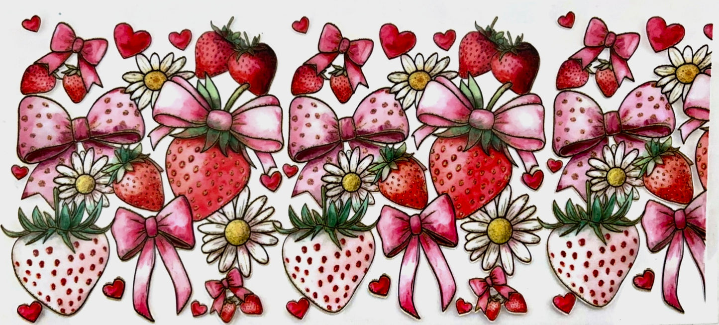 Strawberry Bow Decal #5
