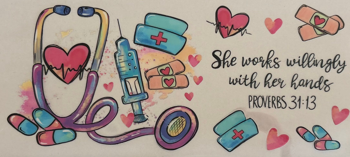 Nurse Faith Decal