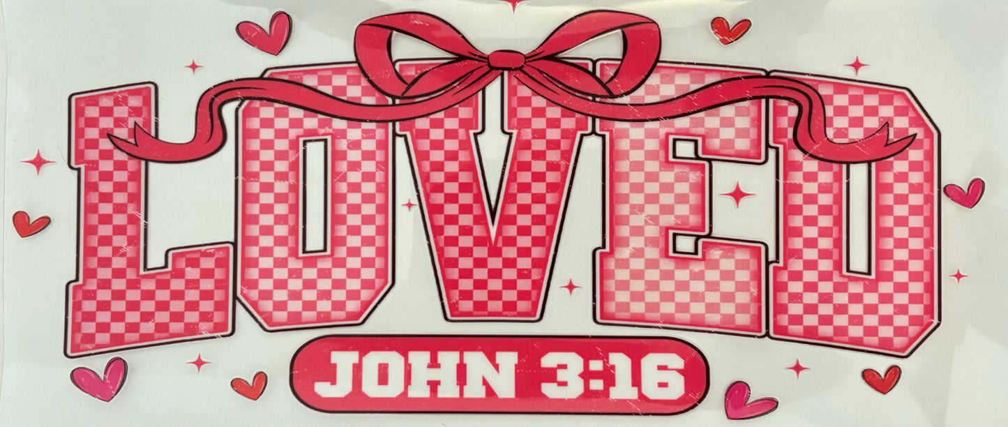 Loved John 3:16 Decal