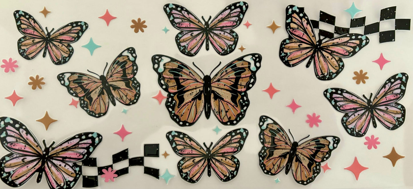 Butterflies & Stars Decal