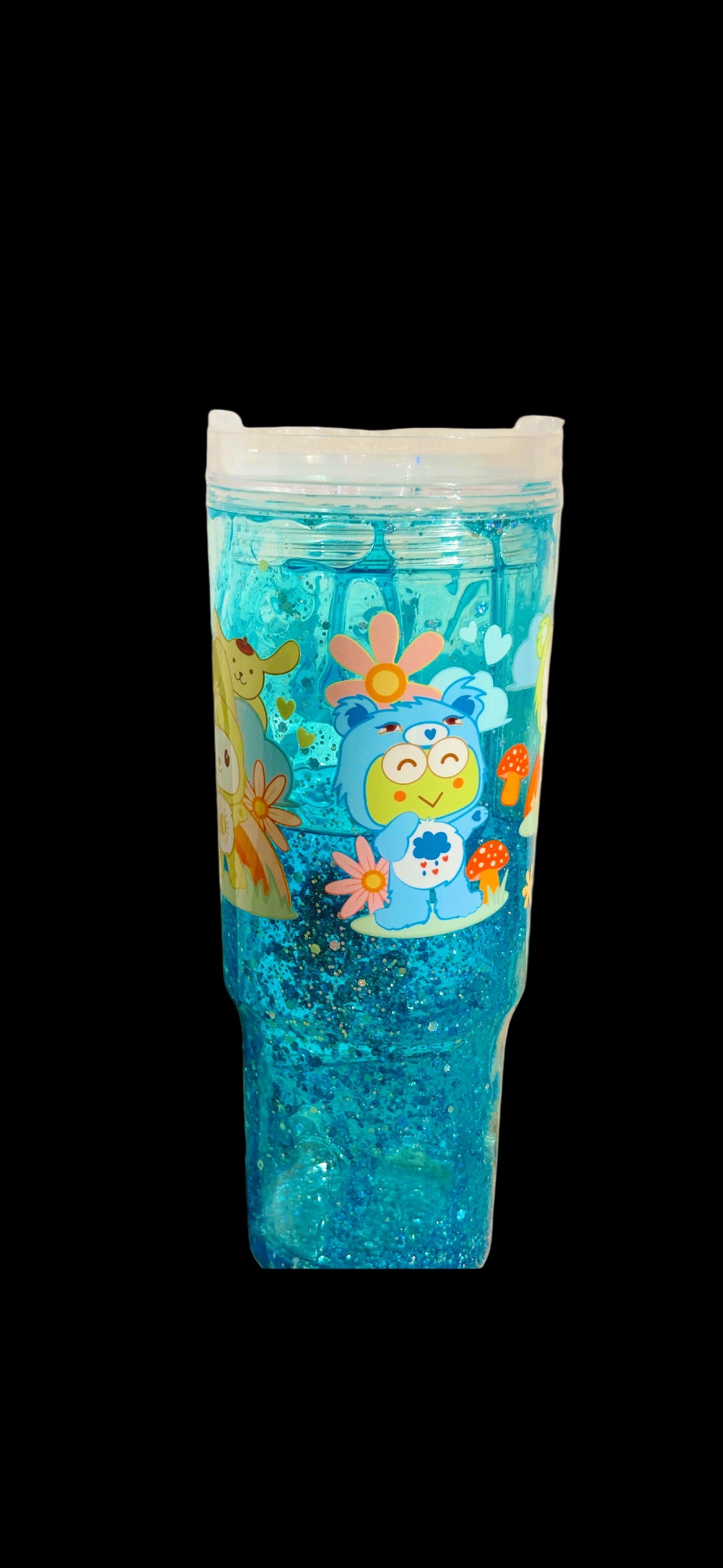 Carebear Hello Kitty Glitter 40oz