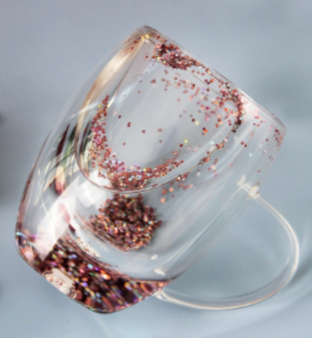 Custom Snow globe Wine Glass With Handle