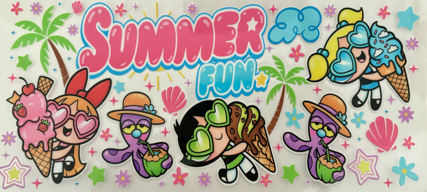 Summer Powerpuff Girls Decal