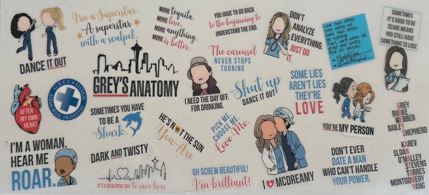 Greys Anatomy Decal