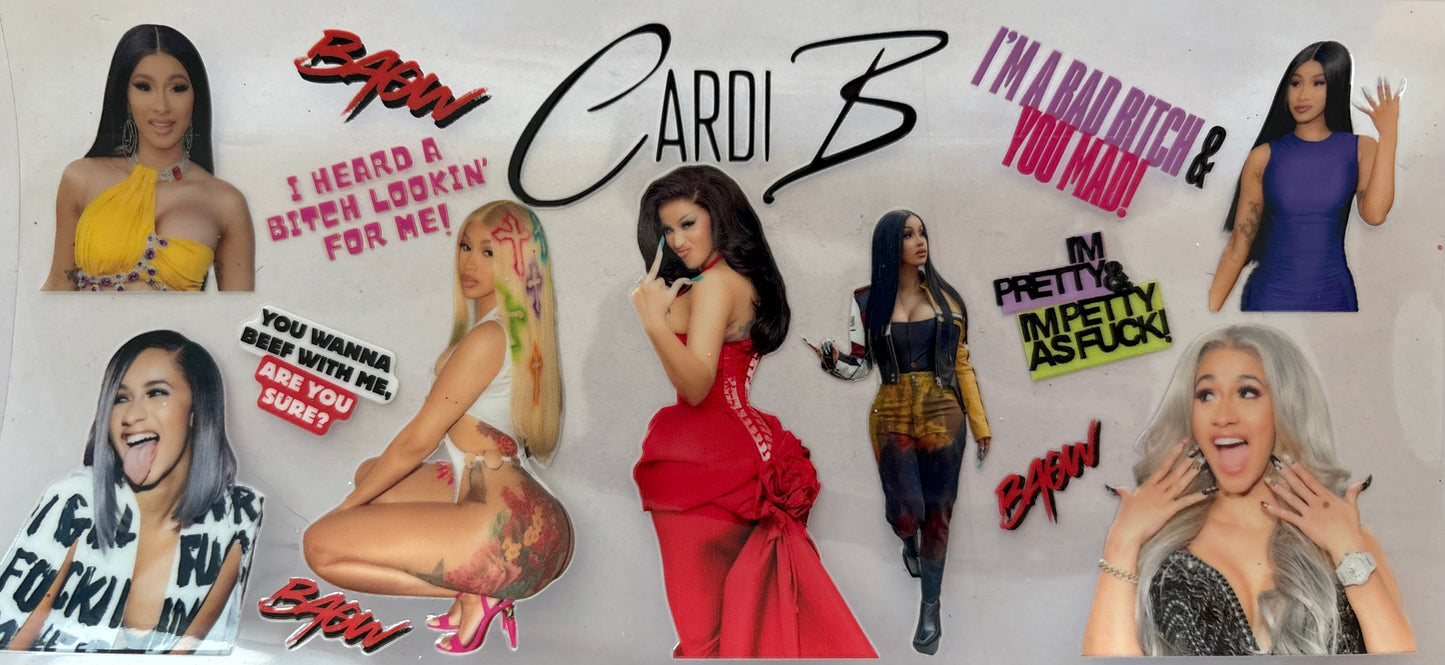 Cardi B Decal
