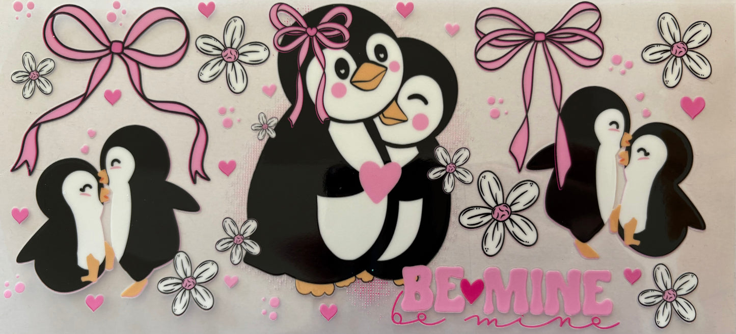 Valentines Penguin Decal