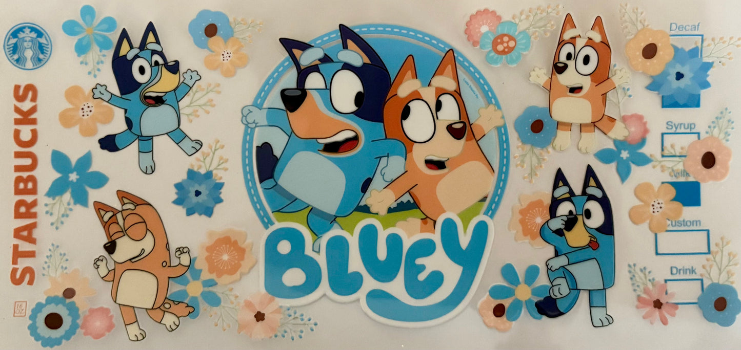 Bluey Coffee Decal
