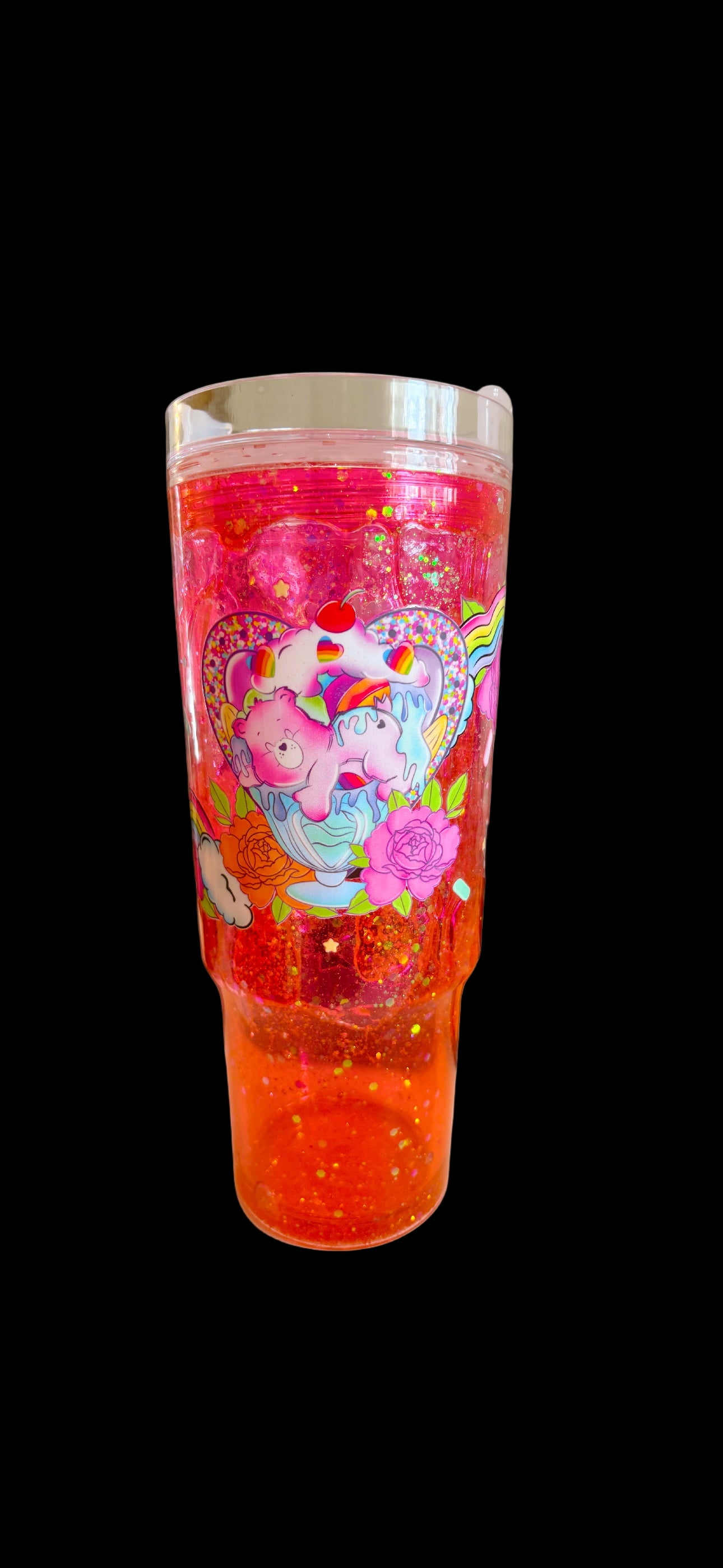 Care Bear Sundae Glitter Cup - Ready To Ship
