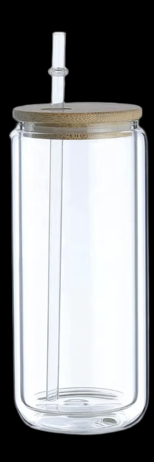 16oz Customizable Glass Snow Globe Cup