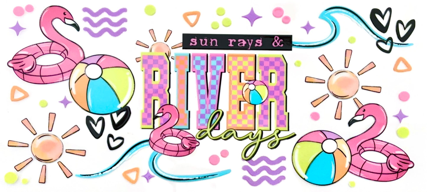 Sun Rays & River Days Decal #53