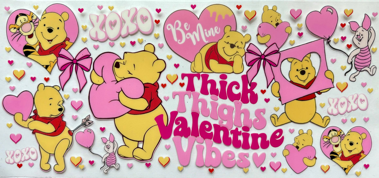 Pooh Valentines Decal