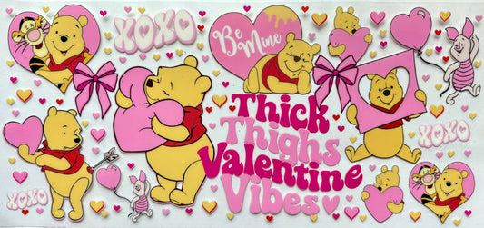 Pooh Valentines Decal