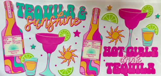Hot Girls Drink Tequila Decal