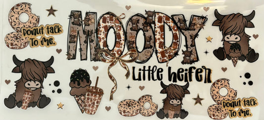 Moody Little Heifer Decal