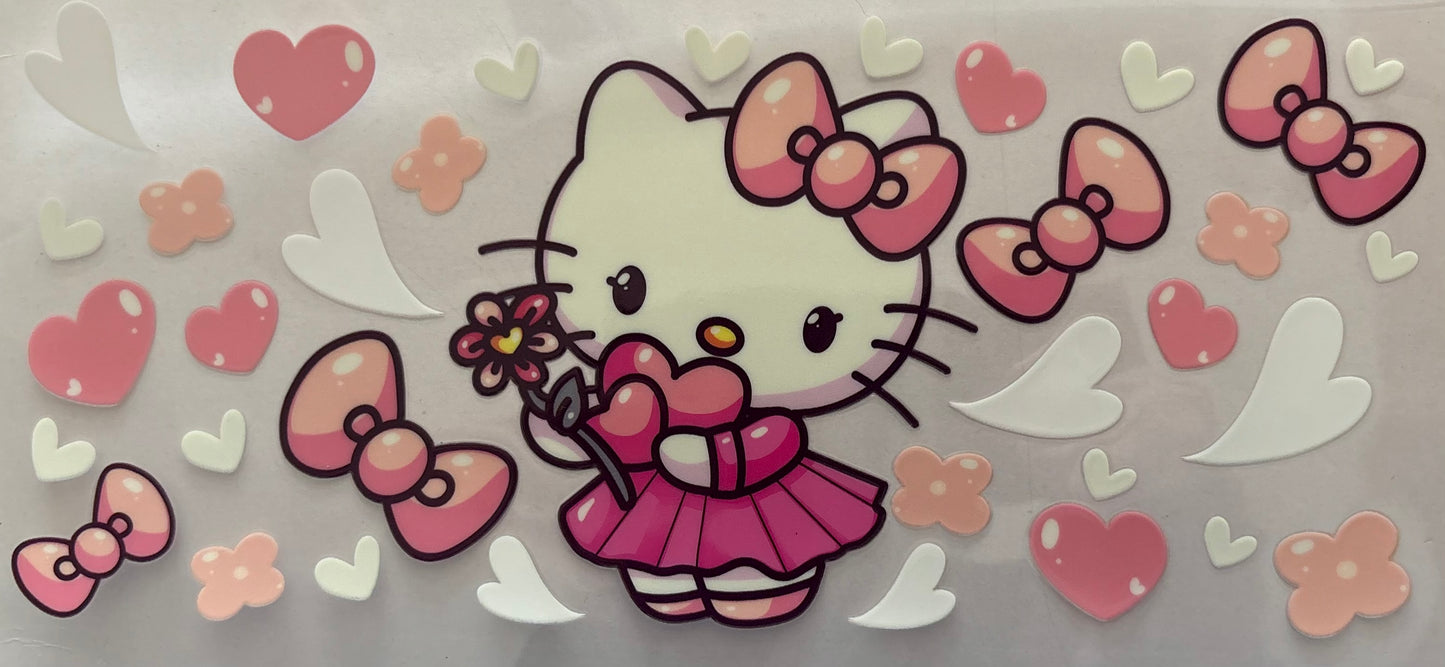 Hello Kitty Flower Decal