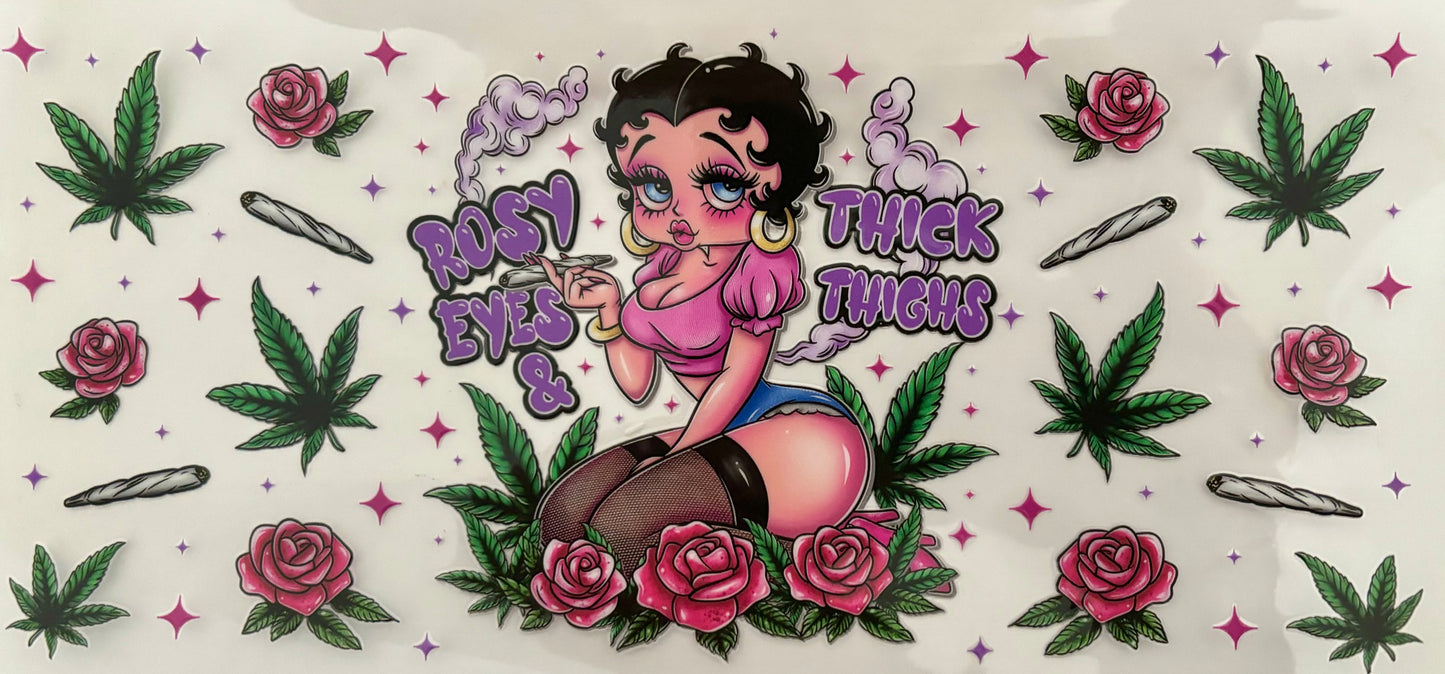 Betty Boop Rosy Eyes Decal