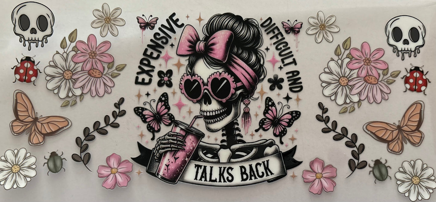 Expensive Difficult & Talks Back Decal
