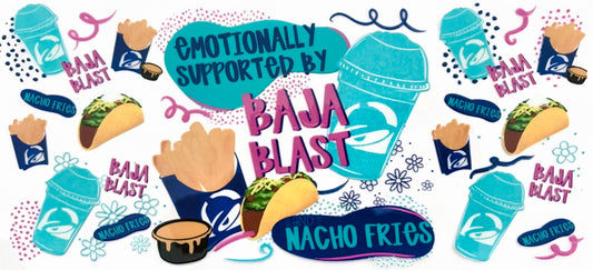 Emotional Supported By Baja Blast Decal #39