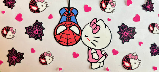 Hello Kitty & Spidey Decal