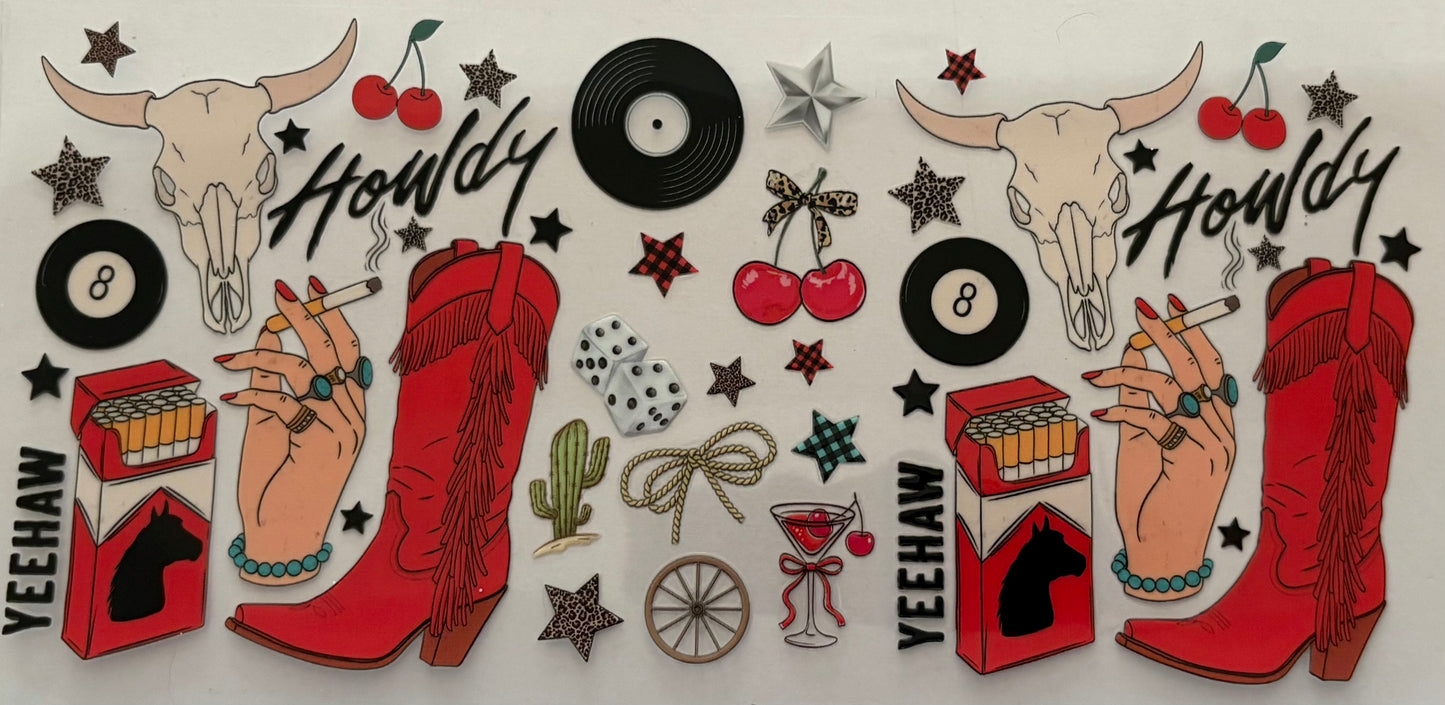 Howdy Western Decal