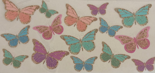 Glitter Butterflies Decal