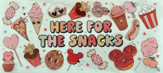 Here For The Snacks Decal