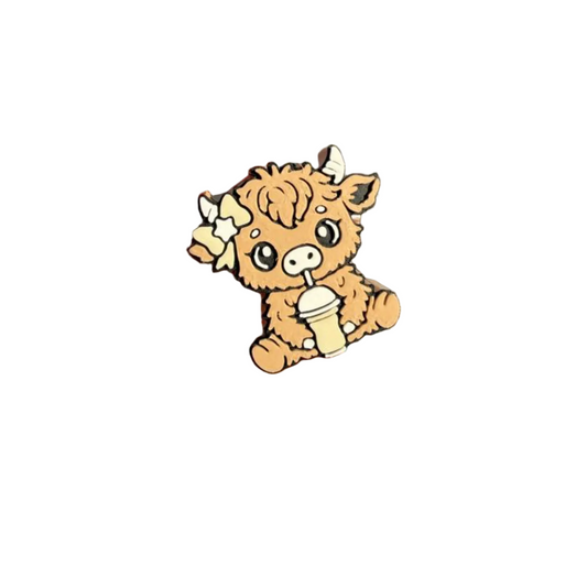 Caffeinated Cow Straw Topper