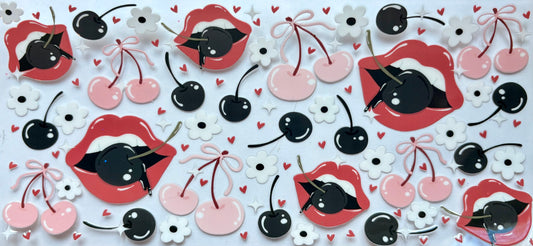 Cherry and Lips Decal