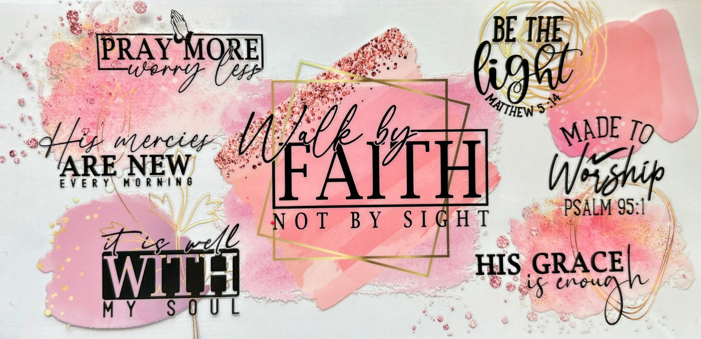 Walk by Faith Decal