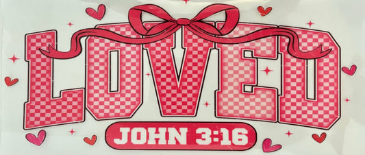 Loved John 3:16 Decal