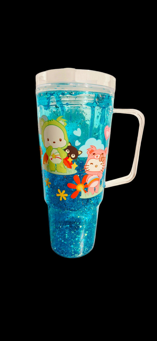 Carebear Hello Kitty Glitter 40oz