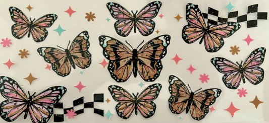 Butterflies & Stars Decal