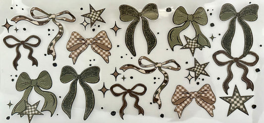 Camo & Checkered Bow Decal