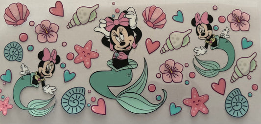 Mermaid Minnie Decal