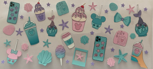 Minnie Mouse Mermaid Treats Decal