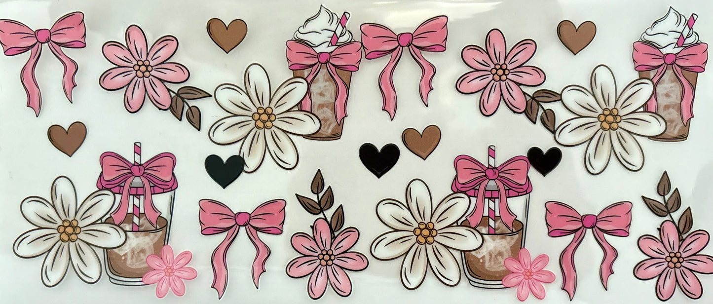 Bows & Coffee Decal