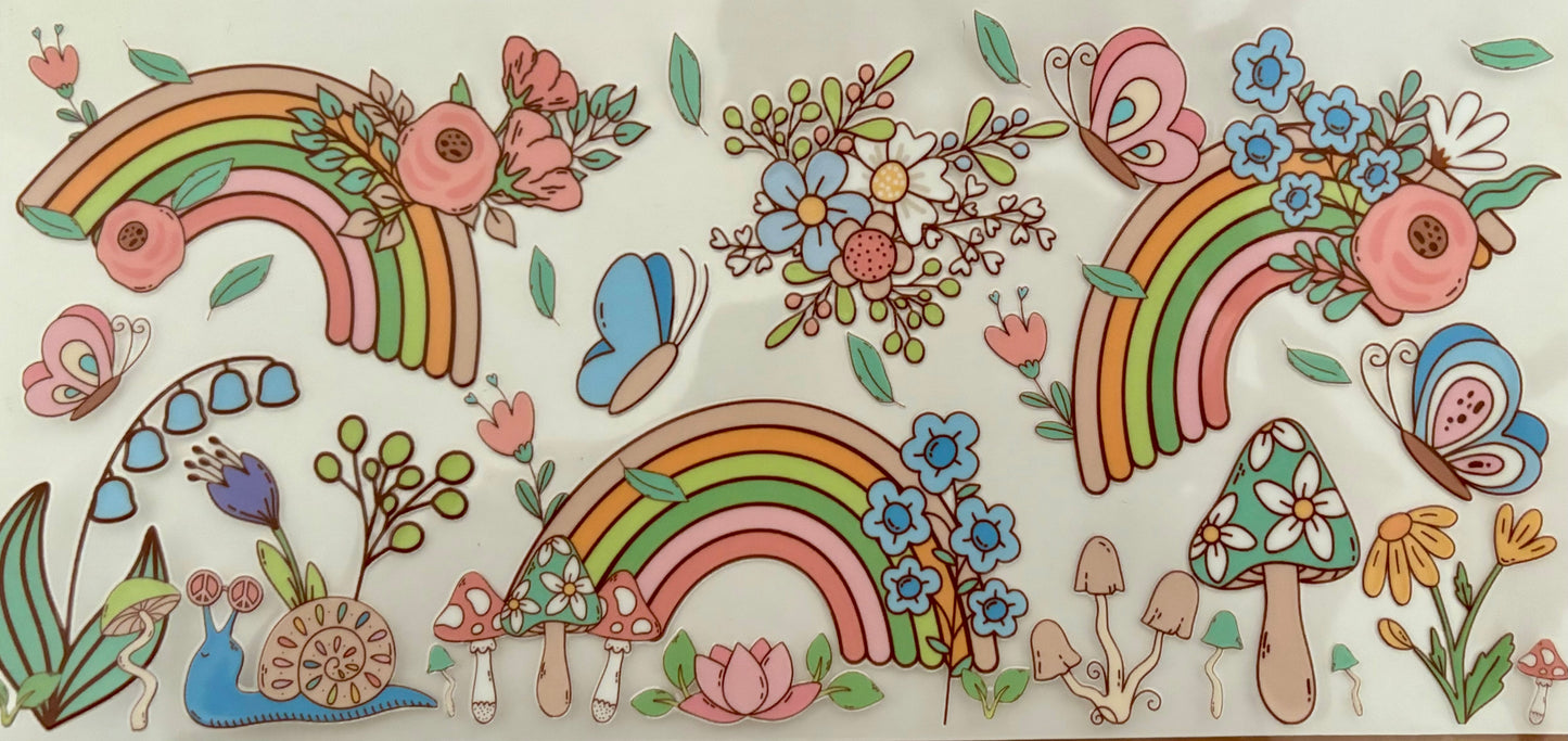 Rainbows & Butterflies Decal