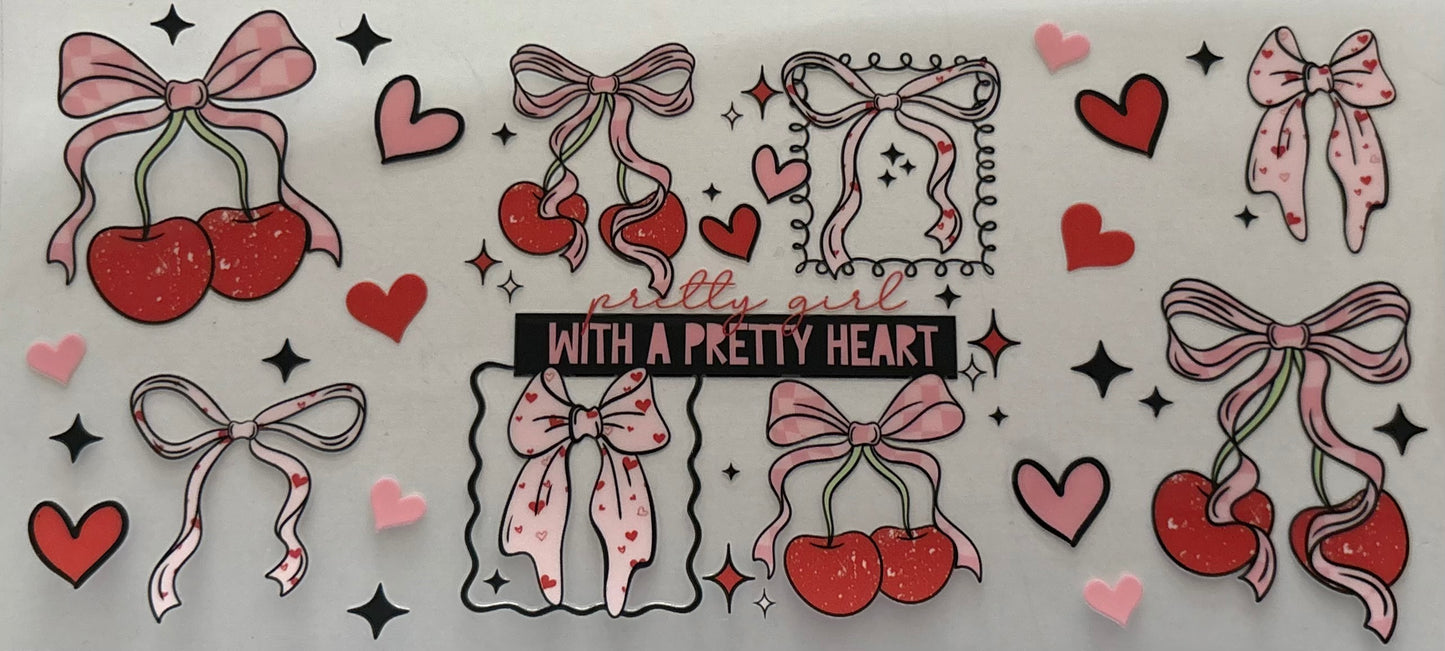 Pretty Girl with a Pretty Heart Decal