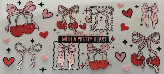 Pretty Girl with a Pretty Heart Decal