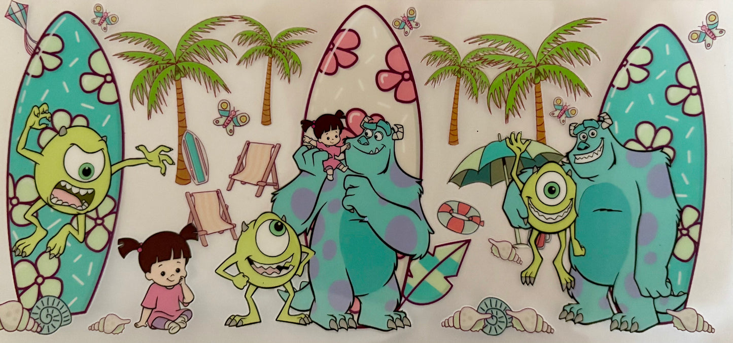 Tropical Monsters Inc Decal
