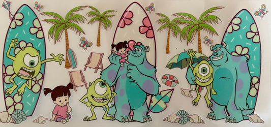 Tropical Monsters Inc Decal