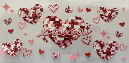 Xoxo Disco Heart Decal
