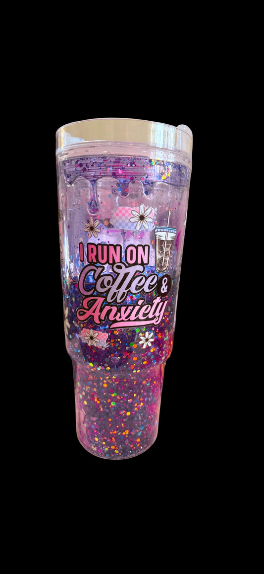 I Run On Coffee And Anxiety Cup - Ready To Ship