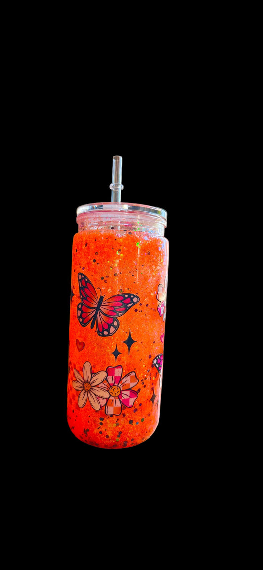 Butterfly Glitter Cup